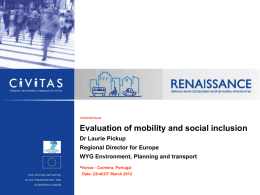 11. How to evaluate social inclusion measures - Laurie