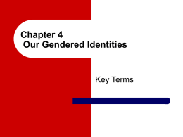 Chapter 4 Our Gendered Identities