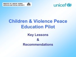 Children & Violence Peace Education Pilot