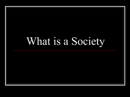 What is a Society