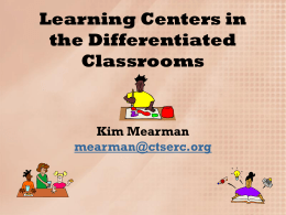 Learning centers
