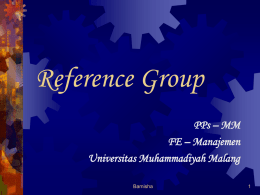 Reference Group - UMM Directory