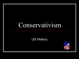 Conservativism Notes