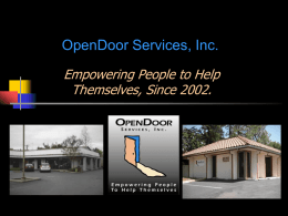 OpenDoor Services, Inc.