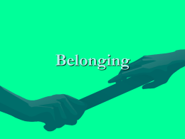 Belonging - English-Standard-2011