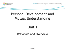 Personal Development and Mutual Understanding