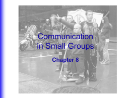 Chapter 8 PowerPoint - The Group in Society