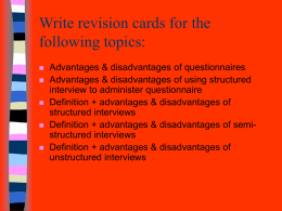 powerpoint on questionnaires and interviews