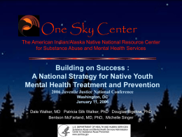 A National Strategy for Native Youth Mental Health