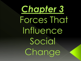 HSB 4M1 3.1- Conditions for Social Change