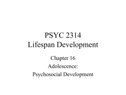 PSYC 2314 Chapter 16