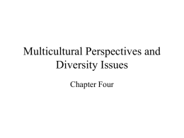 Multicultural Perspectives and Diversity Issues