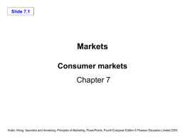 Markets Slide 7.2 Consumer buying behaviour