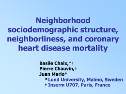Neighborhood residential instability and coronary heart