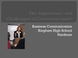 The Importance and Challenges of Communication Day 2x