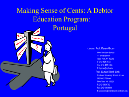 Making Sense of Cents: A Debtor Education Program