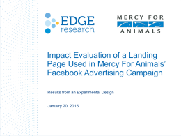 Edge`s Report - Mercy For Animals