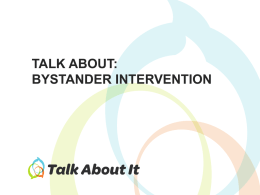 Bystander Intervention PowerPoint