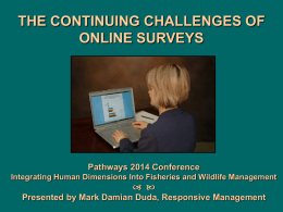 Online Surveys and National Survey PPT
