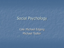 Social Psychology - Point Loma High School
