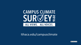 Campus Climate Survey- Powerpoint