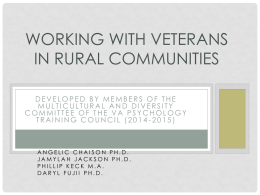 Working with Veterans in Rural Communities