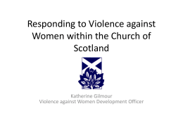 Responding to Violence against Women within the Church of Scotland