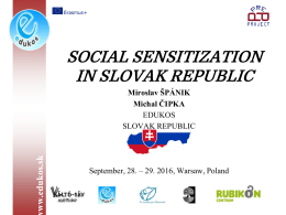 social sensitization in slovak republic