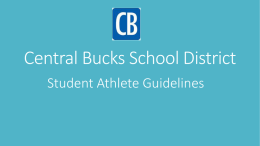 Student Athlete Code of Conduct Presentation