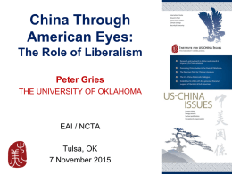 China through American Eyes - East Asia Institute | The University of