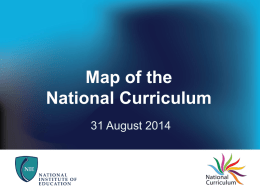 Map of the National Curriculum
