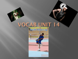 vocab review unit 14x