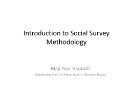 Introduction to Social Survey Methodology