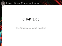 File - ICS/SPCH 7 Intercultural Communication