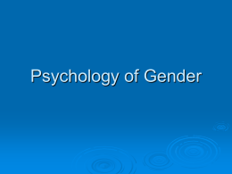 Gender Lecture.pps - KSU Faculty Member websites