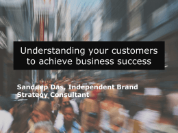 Sandeep Das, Independent Brand Strategy