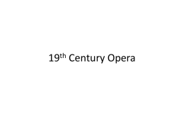 19th Century Opera