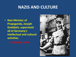 NAZIS AND CULTURE