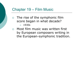 Chapter 19 - Film Music powerpoint