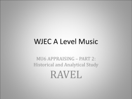 WJEC a Level Music