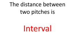 The distance between two bar lines is