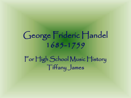 George Frideric Handel 1685-1759