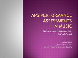 Music Performance Assessments - IgniteArt