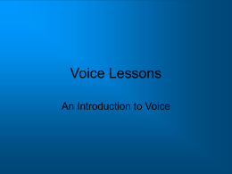 Voice Lessons