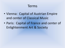 Art & Culture During the Enlightenment