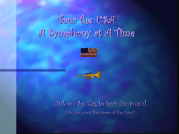 Tour the USA A Symphony at A Time