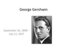 George Gershwin - SVHSPianoClass2