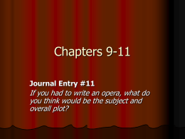 Chapter 9-11 Power Point