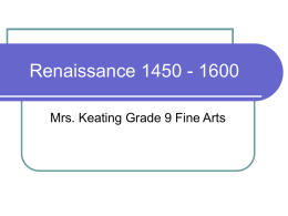 Renaissance 1450 - 1600 - Keating