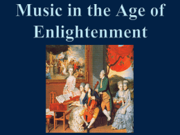Music in the Age of Enlightenment